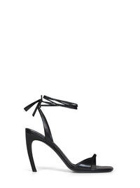 The Attico Women Black Nappa Leather "Ora" Sandals