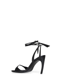 The Attico Women Black Nappa Leather "Ora" Sandals