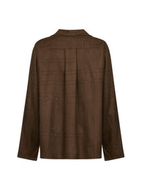 Toteme Women Dark Brown Flannel Monogram Pj Shirt