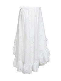 Zimmermann Women Ivory Printed Cotton Blend Daylight Maxi Skirt