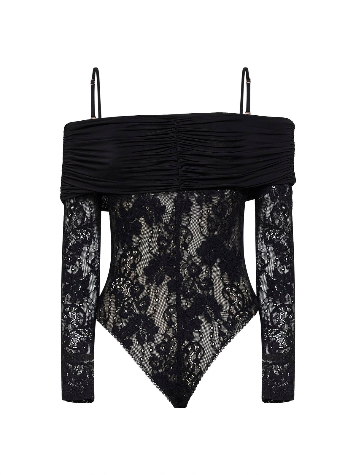 Zimmermann Women Black Lace Rebellion Bodysuit