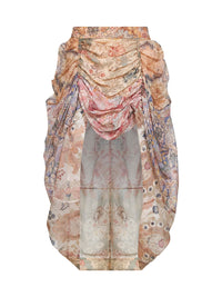 Zimmermann Women Spliced Floral Silk-Linen Blend Rebellion Midi Skirt