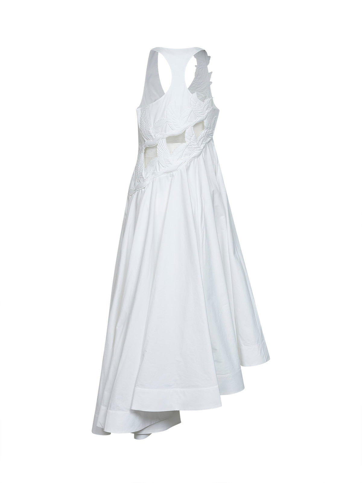 Zimmermann Women Ivory Cotton Luna Applique Midi Dress