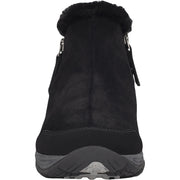 Elinot Womens Suede Slip On Ankle Boots