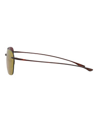 Maui Jim Unisex Square/Rectangle Tortoise Tortoise Sunrise Fashion Designer Eyewear