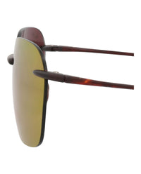 Maui Jim Unisex Square/Rectangle Tortoise Tortoise Sunrise Fashion Designer Eyewear