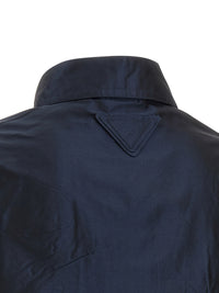 Prada Women Cropped Taffeta Shirt