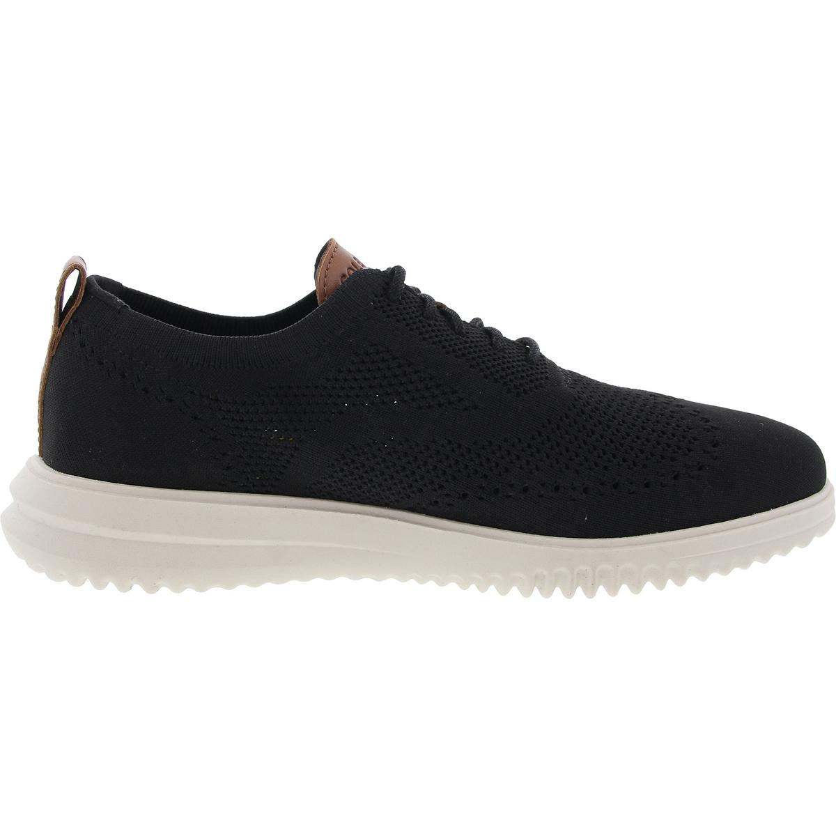 Mens Perforated Manmade Derby Shoes
