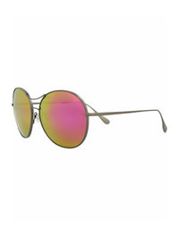 Maui Jim Womens Round/Oval Grey Grey Sunrise Fashion Designer Eyewear