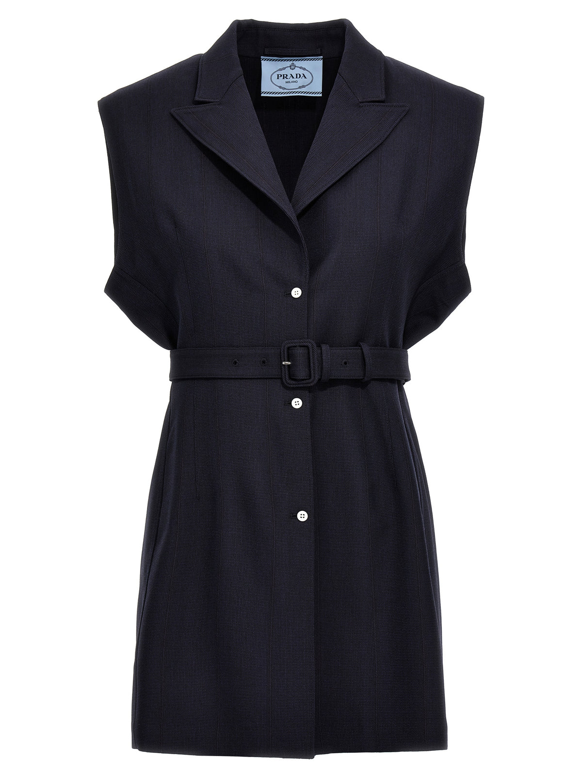 Prada Women Belt Wool Vest