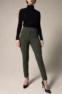 Olive Skinny Pants Women's Trousers1