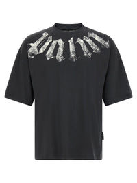 PALM ANGELS Palm Angels Men Craquelé Gothic Print T-Shirt