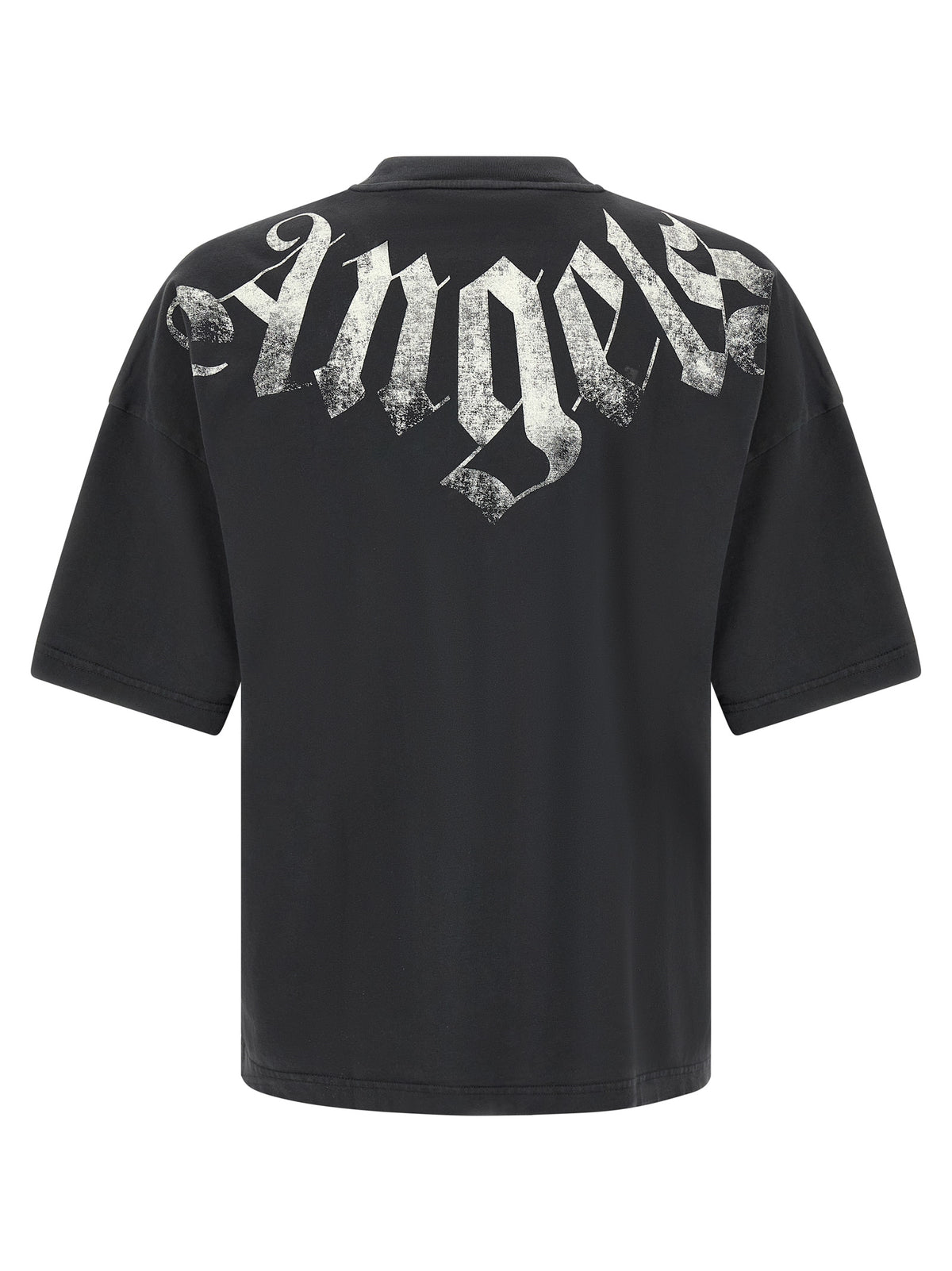 PALM ANGELS Palm Angels Men Craquelé Gothic Print T-Shirt