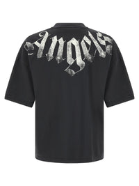 PALM ANGELS Palm Angels Men Craquelé Gothic Print T-Shirt