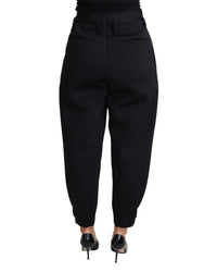 Dolce & Gabbana Black High Waist Pleated Trousers