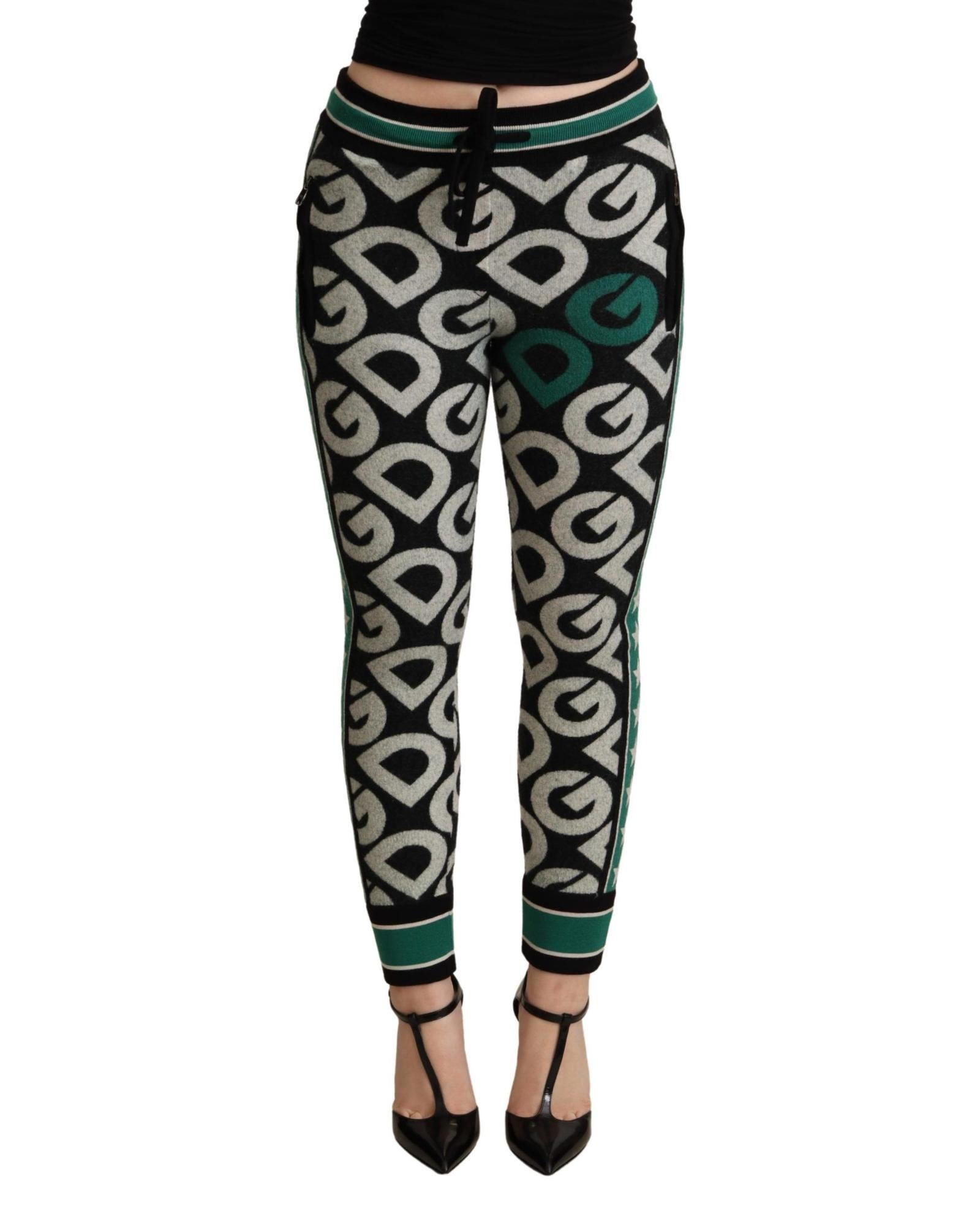 Dolce & Gabbana Women's Black DG Logo Jogger Pants