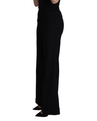 Dolce & Gabbana Wide Leg Trousers in Black