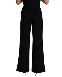 Dolce & Gabbana Wide Leg Trousers in Black