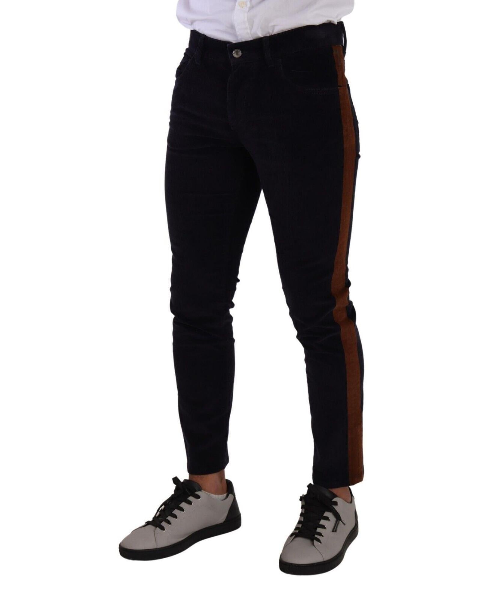 Dolce & Gabbana Men's Corduroy Side Stripe Jeans
