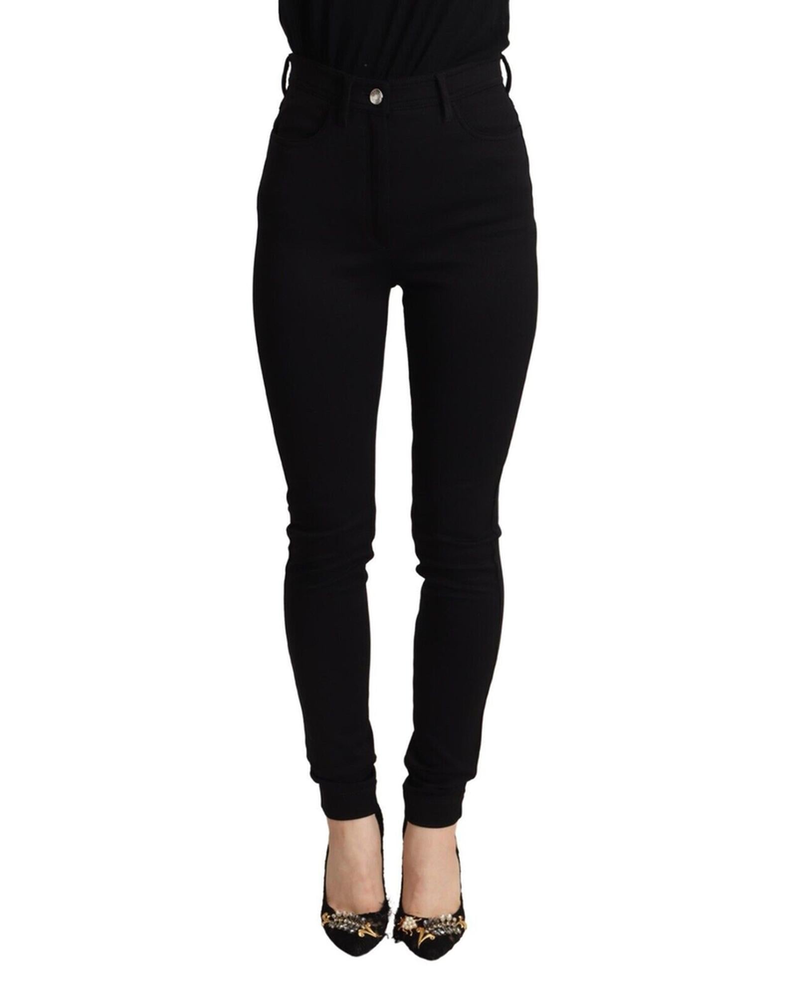 Dolce & Gabbana Women's Skinny Jeans Black 4 Black