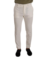 Dolce & Gabbana Men's Slim Fit Corduroy Trousers 38 White