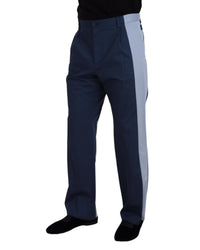 Dolce & Gabbana Classic Fit Blue Wool Dress Pants