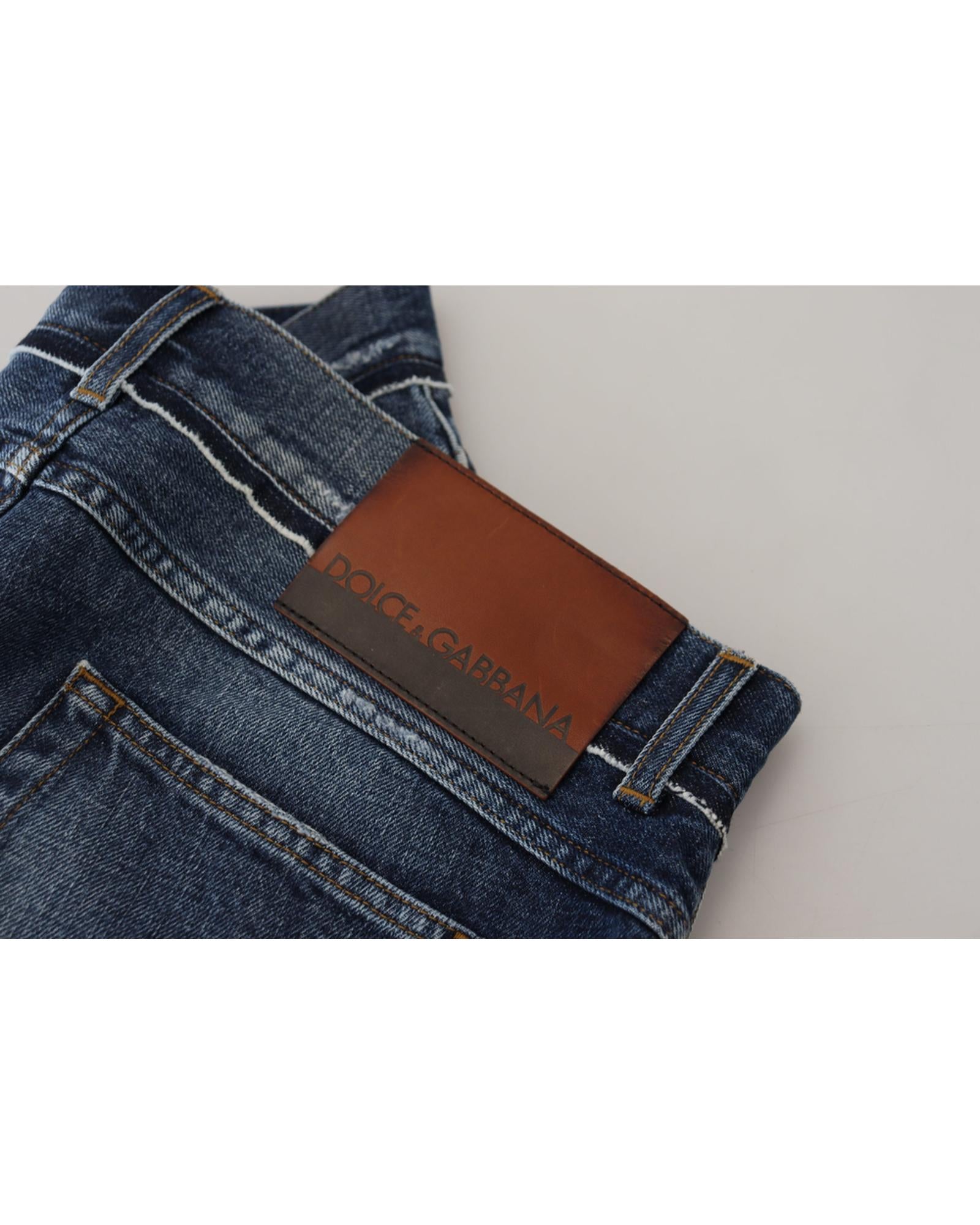 Dolce & Gabbana Men's Slim Fit Ripped Jeans