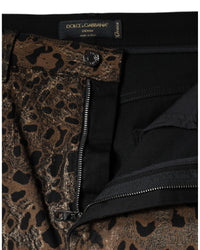 Dolce & Gabbana Leopard Print High Waist Skinny Jeans for Women