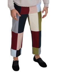 Dolce & Gabbana Patchwork Cotton Trousers for Men