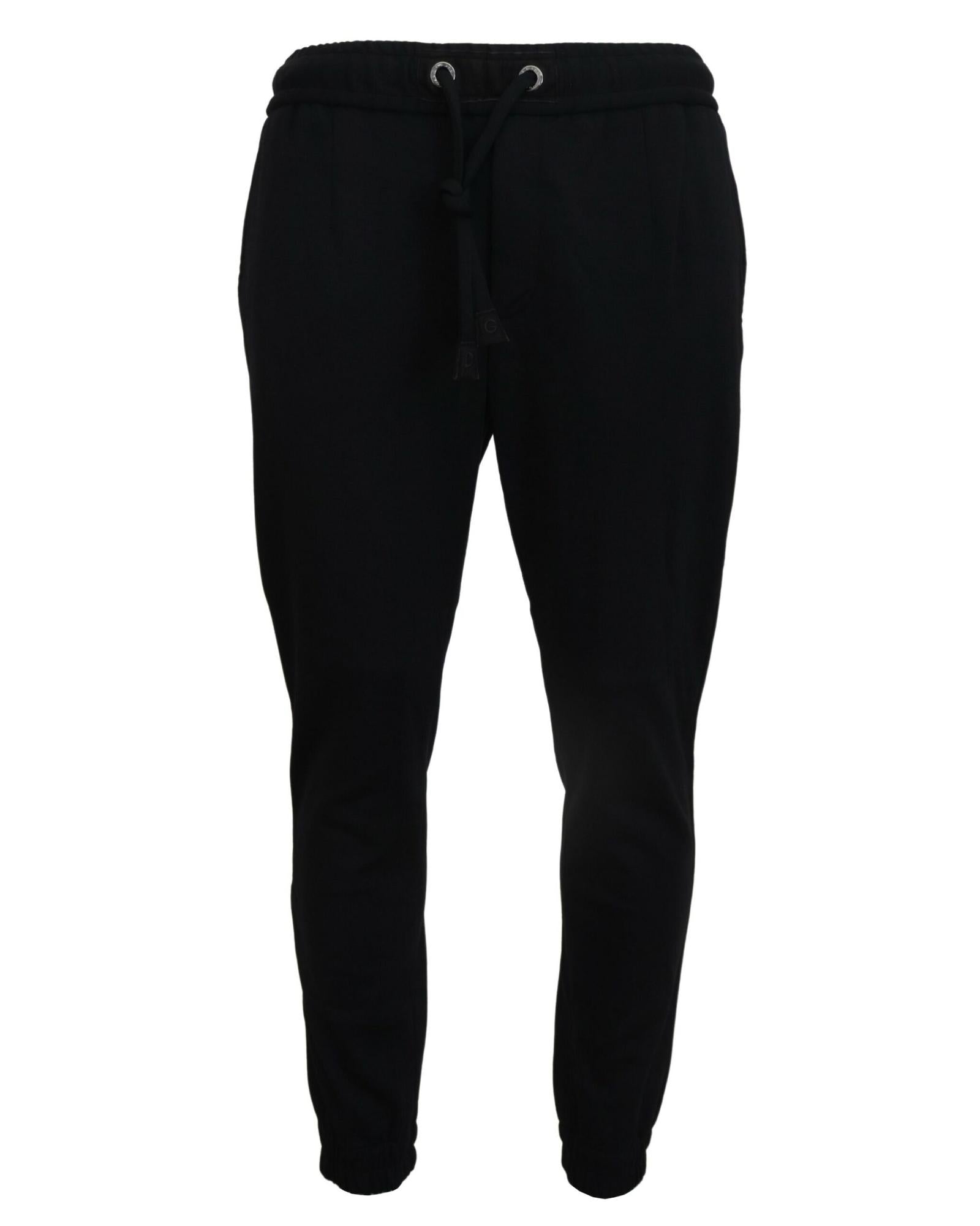 Dolce & Gabbana Stylish Wool Sweatpants Black