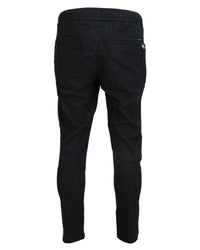 Dolce & Gabbana Men's Black Denim Jogger Pants