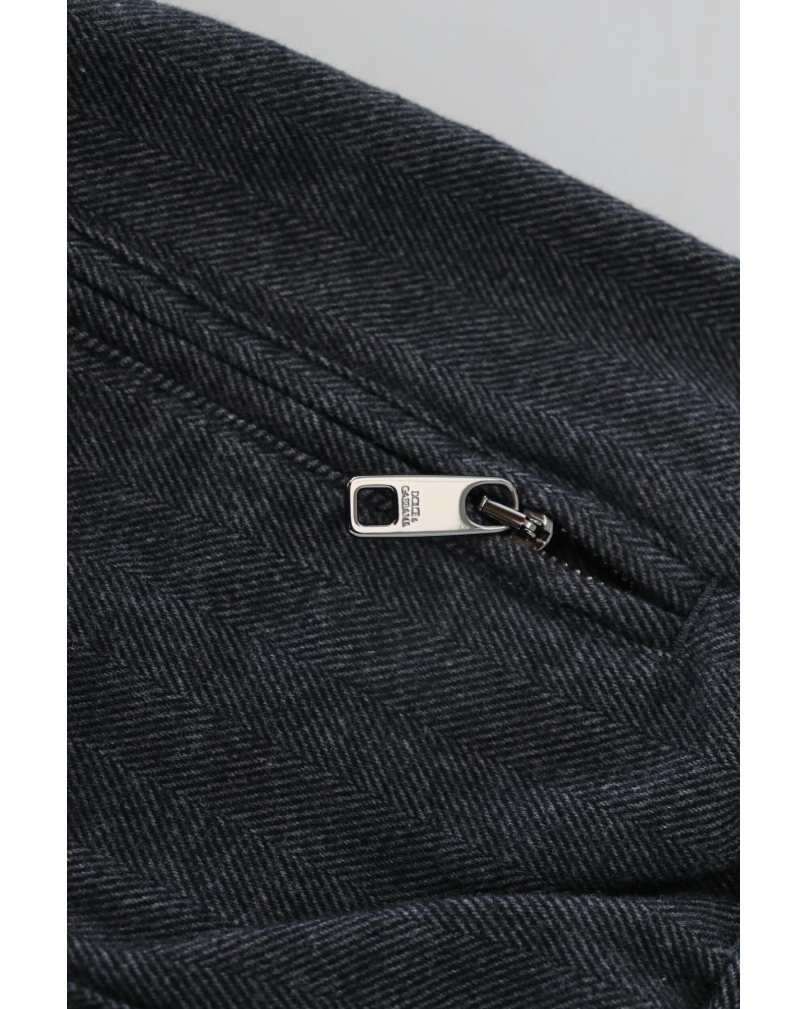 Dolce & Gabbana Men's Black Denim Jogger Pants
