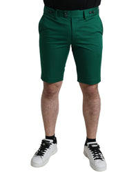 Dolce & Gabbana Cotton Bermuda Shorts Green