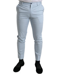 Dolce & Gabbana Classic Fit Chino Trousers in Light Blue Light Blue