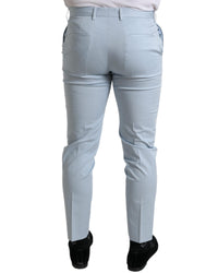 Dolce & Gabbana Classic Fit Chino Trousers in Light Blue