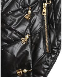 Dolce & Gabbana Quilted Shorts with DG Charms - Black