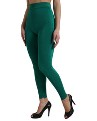 Dolce & Gabbana Women's High Waist Leggings - Green