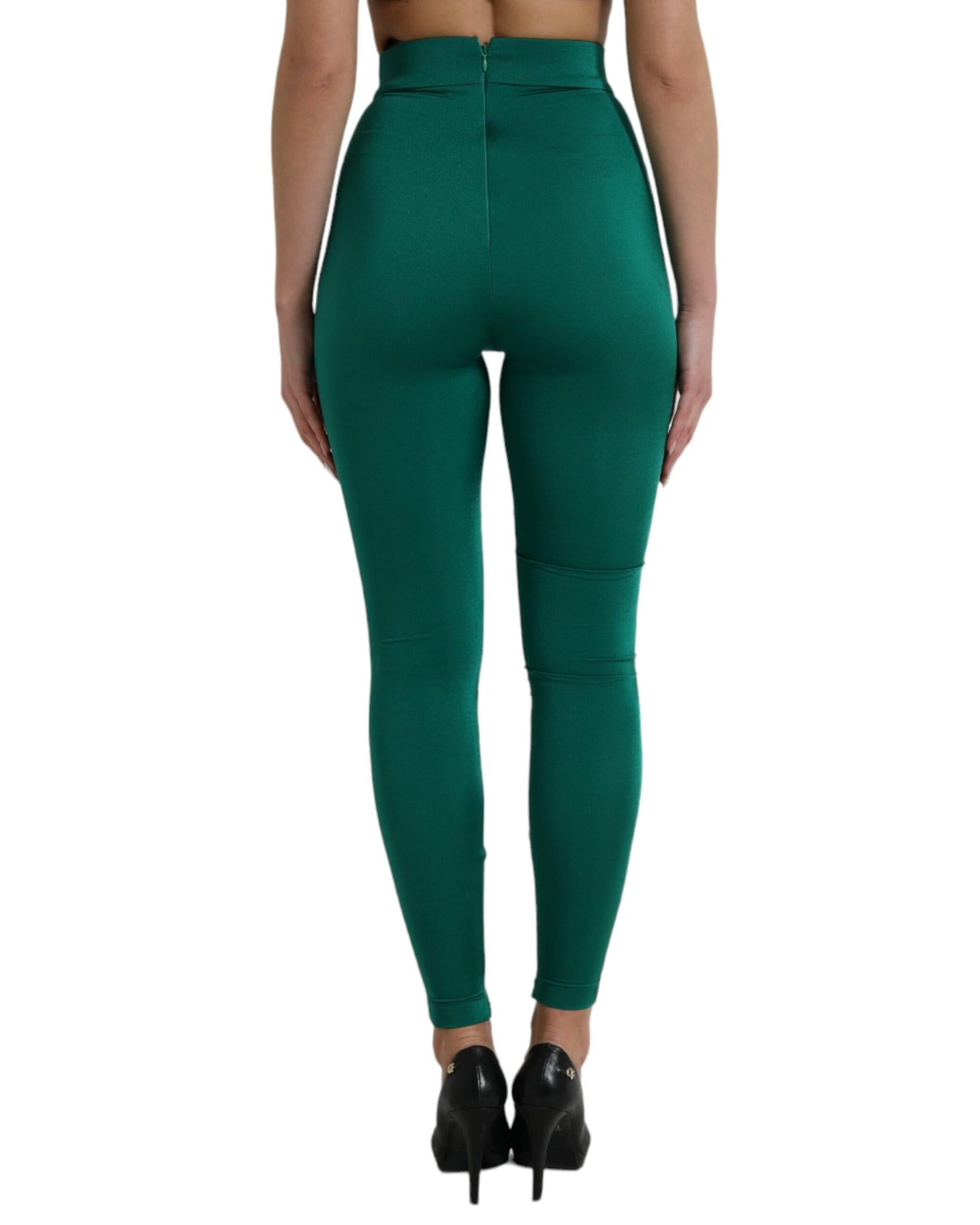 Dolce & Gabbana Women's High Waist Leggings - Green