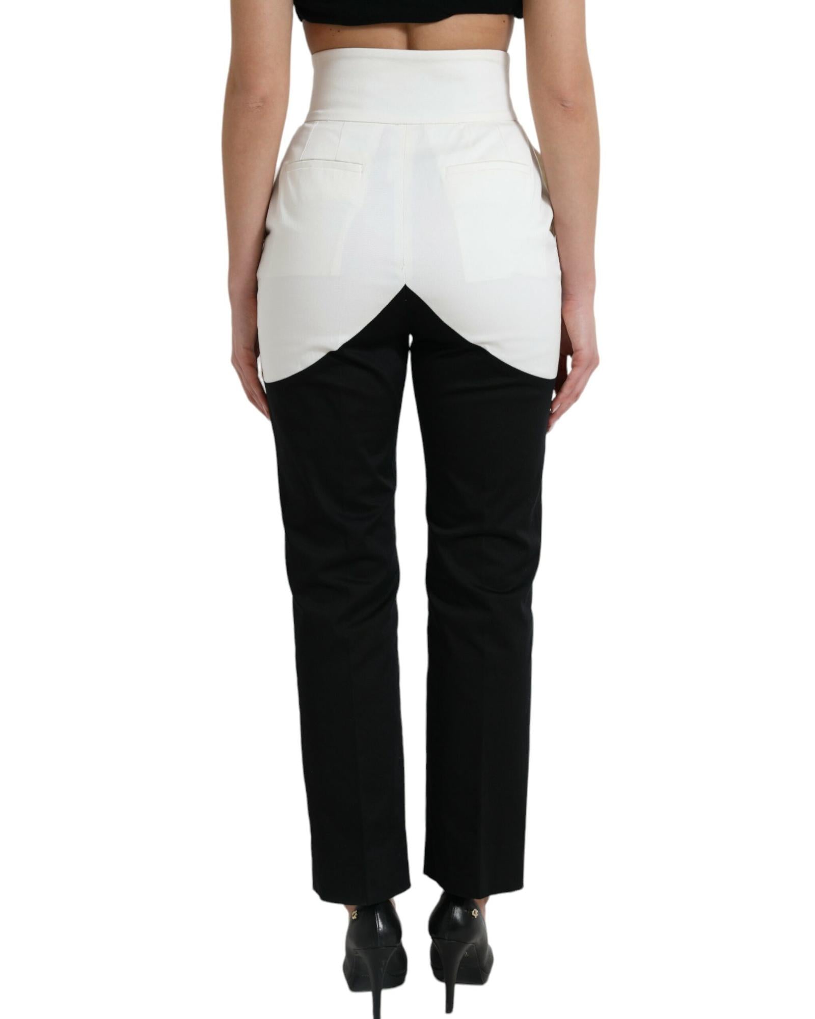 Dolce & Gabbana Cut Out Trousers BlackWhite