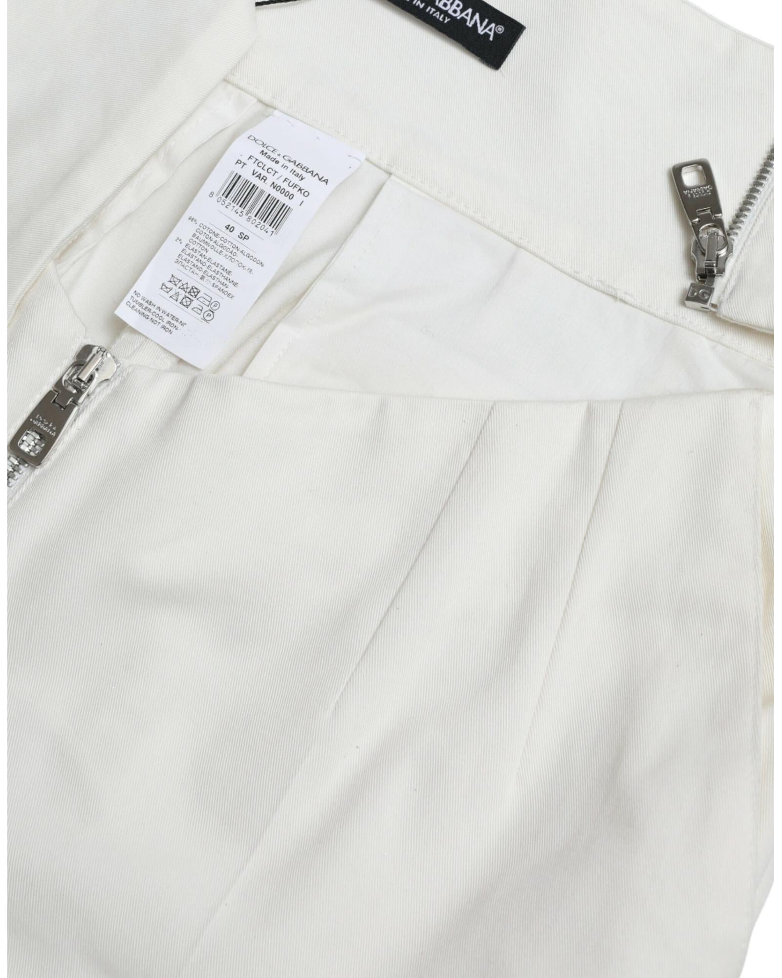 Dolce & Gabbana Cut Out Trousers BlackWhite
