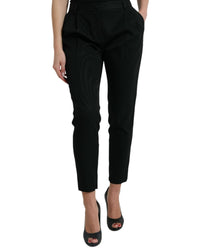 Dolce & Gabbana Black Straight Leg Pants 8 Black