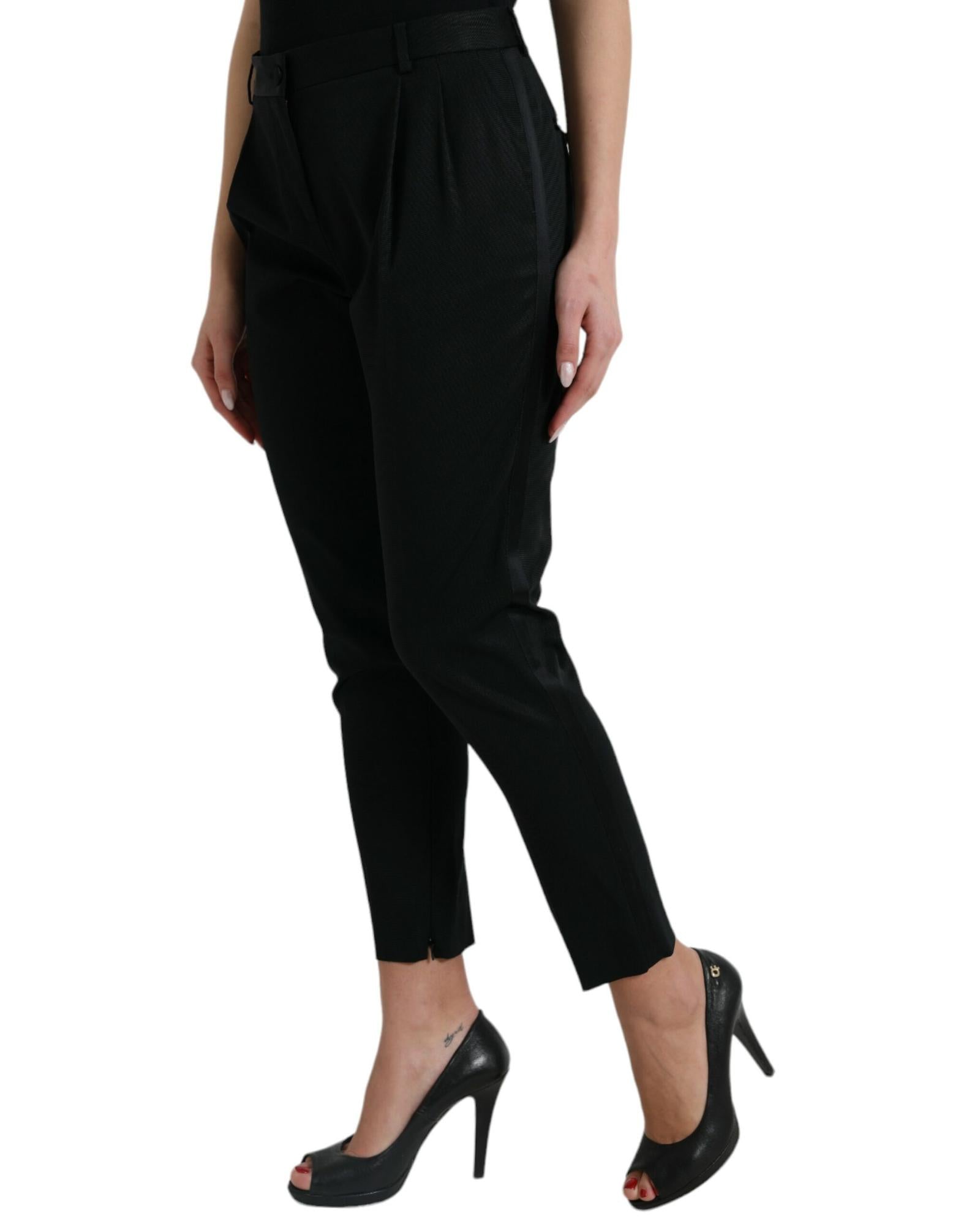 Dolce & Gabbana Black Straight Leg Pants