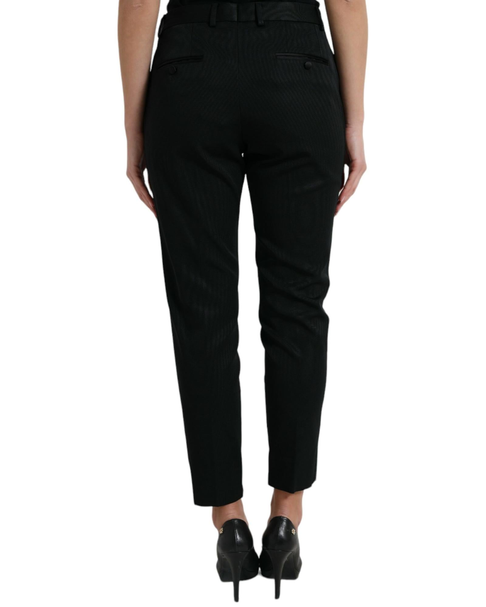 Dolce & Gabbana Black Straight Leg Pants
