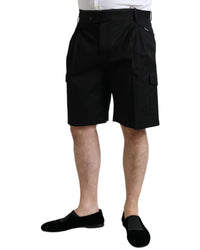 Dolce & Gabbana Mens Black Cargo Shorts