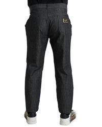 Dolce & Gabbana Tiger Print Silk Trousers for Men