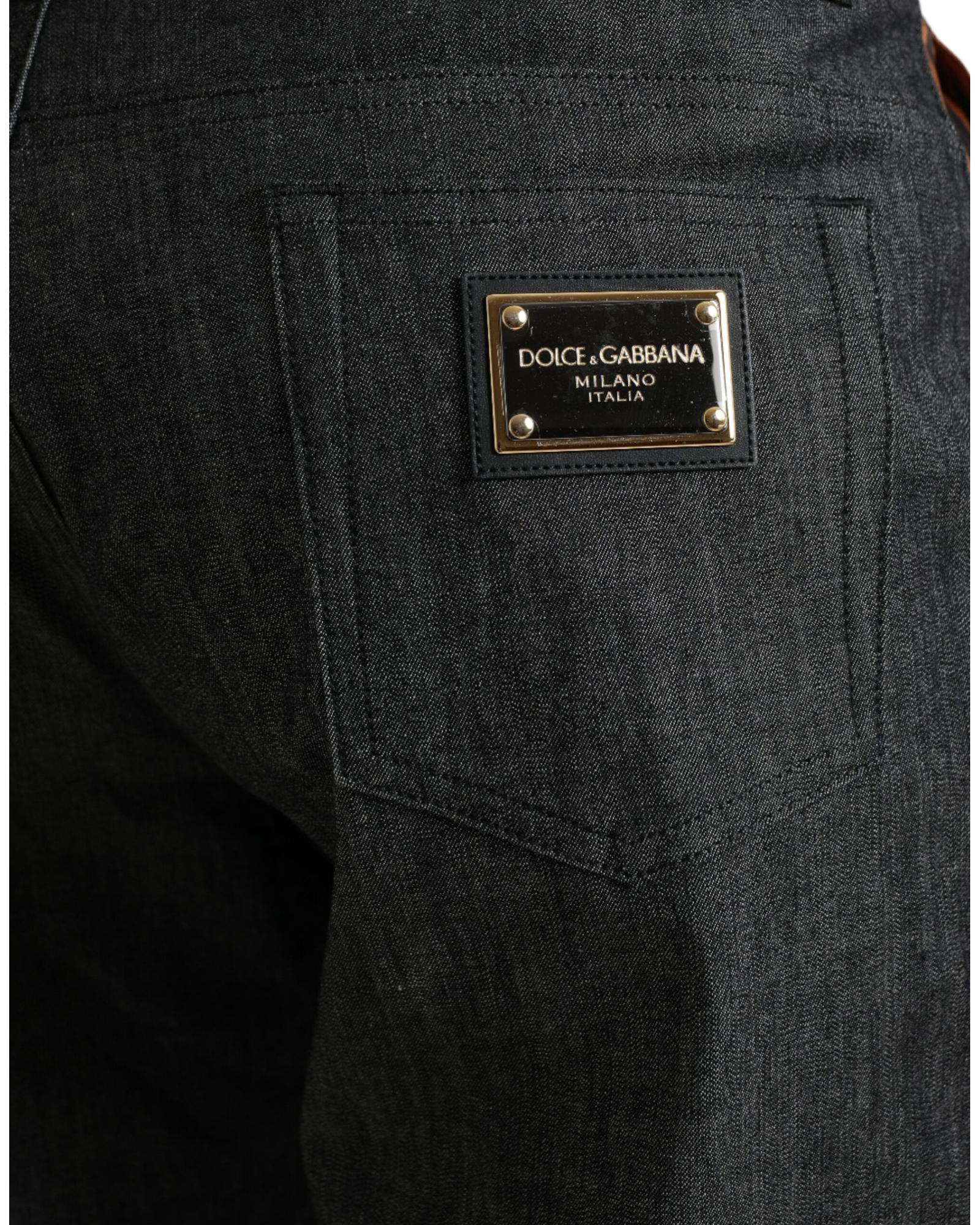 Dolce & Gabbana Tiger Print Silk Trousers for Men