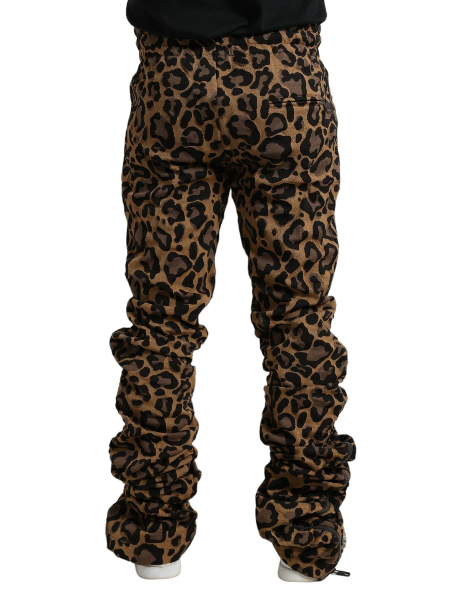 Dolce & Gabbana Leopard Jacquard Jogger Pants