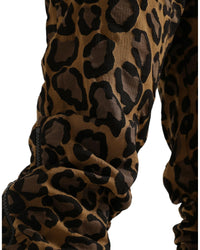 Dolce & Gabbana Leopard Jacquard Jogger Pants