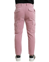Dolce & Gabbana Men's Corduroy Cargo Pants - Pink