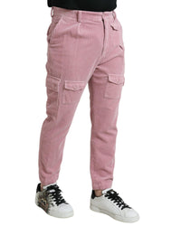 Dolce & Gabbana Men's Corduroy Cargo Pants - Pink